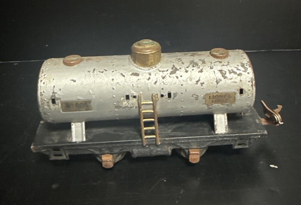 Prewar Lionel O Gauge Lionel Lines #804 Tanker Car Steel Vintage Missing Coupler